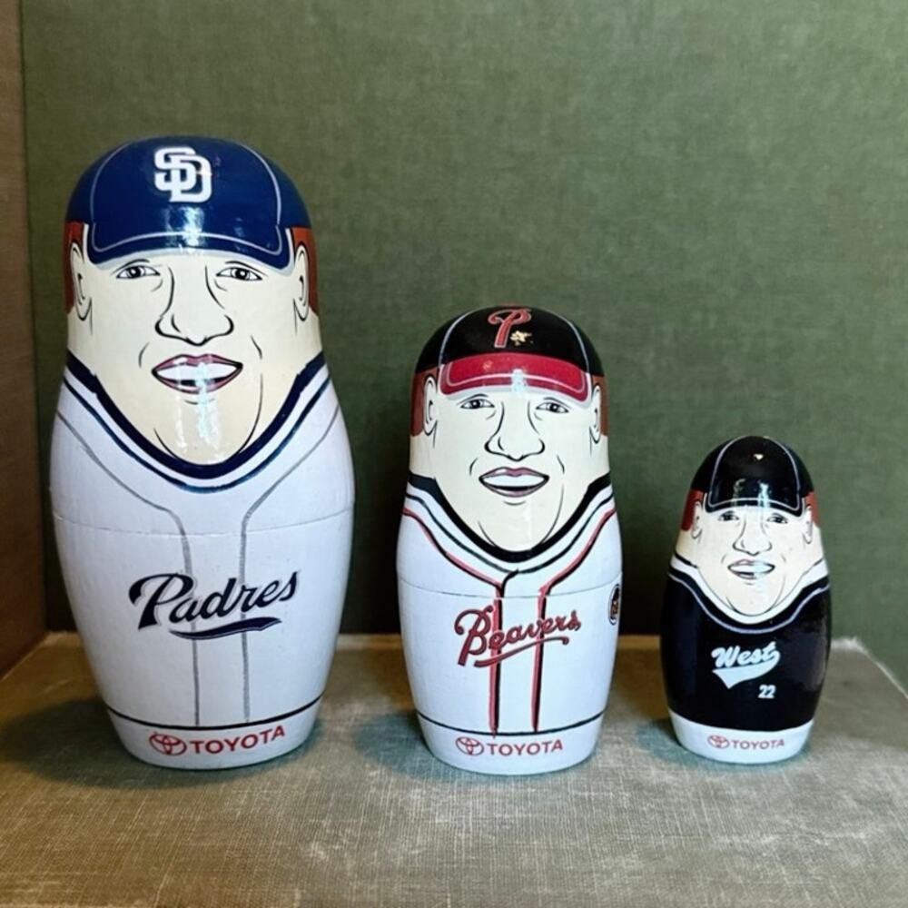 Sean Burroughs Nestibles™ • FanBase Sports • 3‑Piece Matryoshka